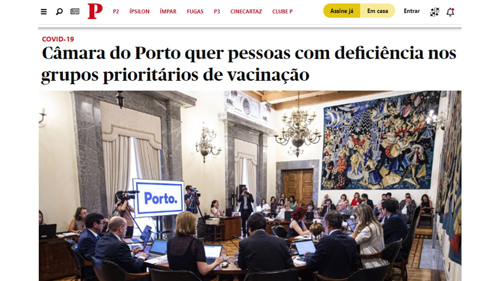 Porto: Câmara recomenda outras prioridades na vacina contra a Covid-19